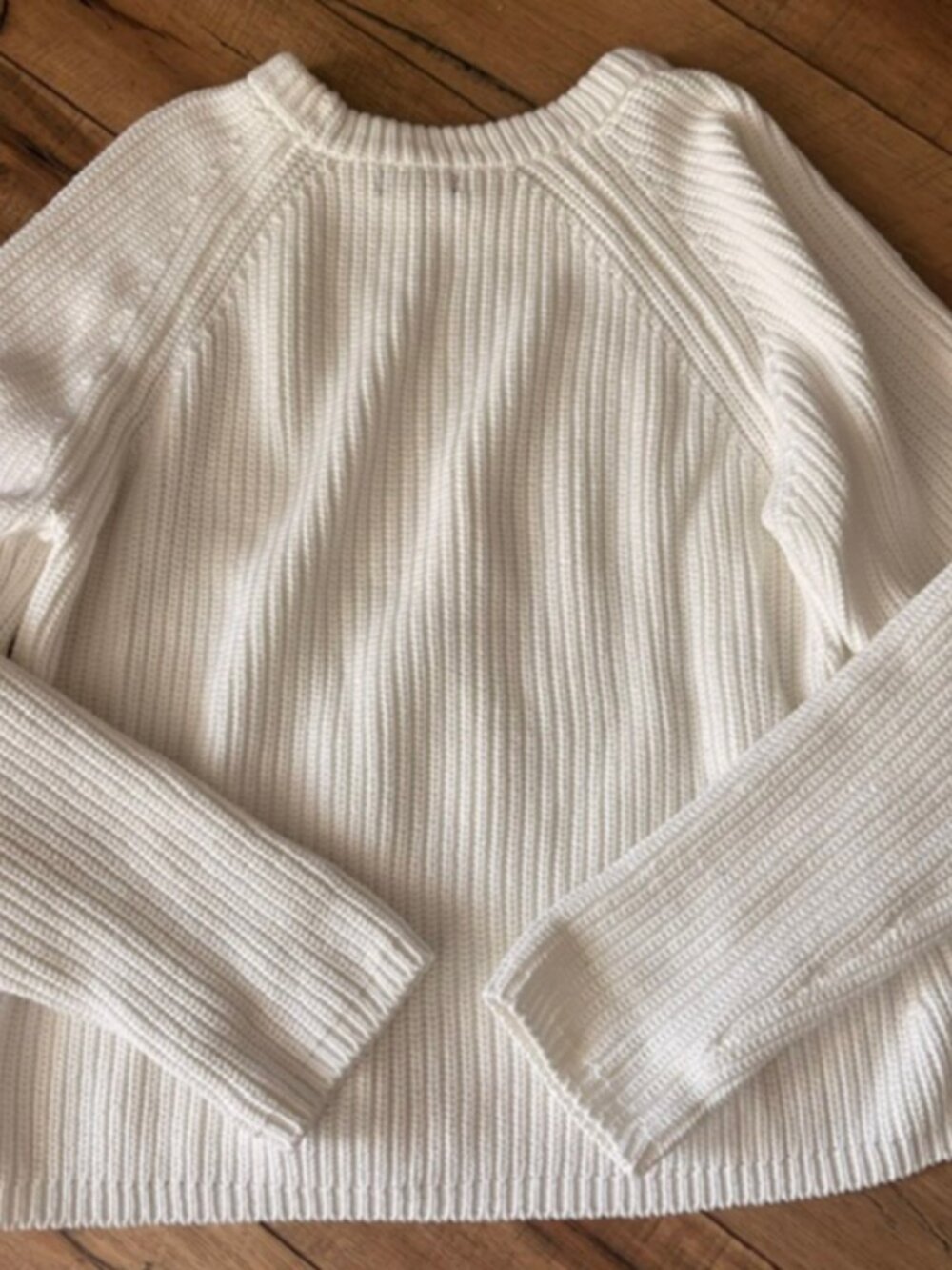 Quince 100% Organic Cotton Fisherman Crew Sweater - Size Large - Picture 2 of 3